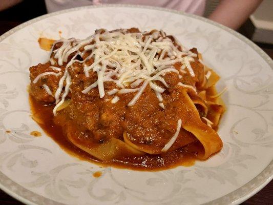 Wild boar bolognese