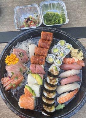 Sushi and sashimi for 2!