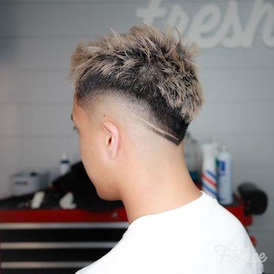 Fohawk with Line Design