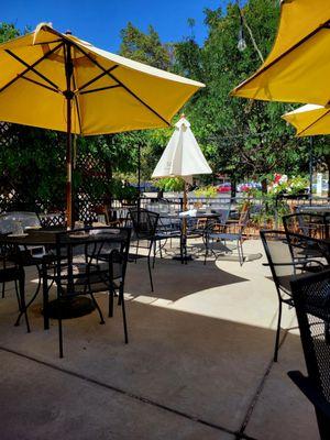 Very pleasant patio with plenty of shade