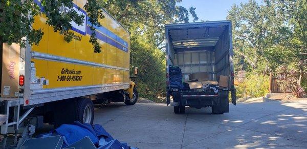 And keep in mind, the larger of these trucks had the combined contents of TWO Pack Rats containers and it still made it up our driveway!