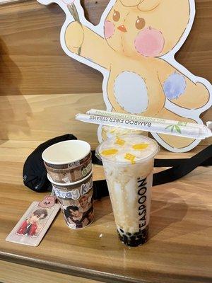 Creamy Jasmine with Boba