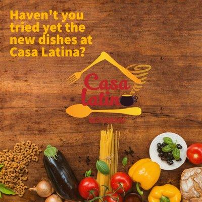 Come and enjoy our new dishes.