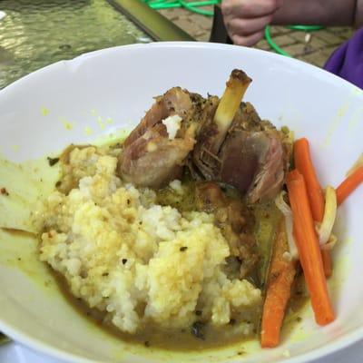 The Pork Shank as plated