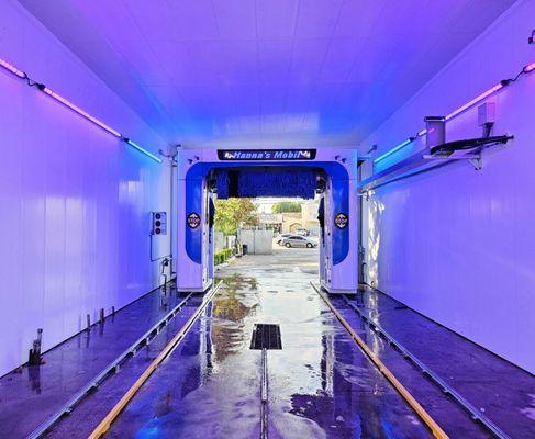 New carwash tunnel