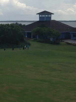 Driving range and club house