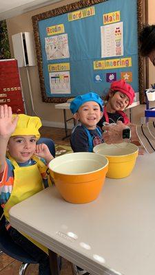 Our chefs baked some cupcakes for a student's birthday!