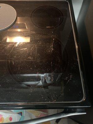 Broken stove top