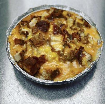 Crispy chicken mashed potato bowl