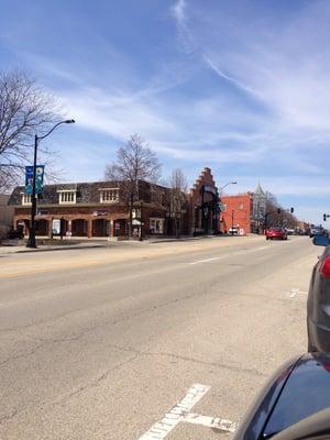 It's across the street from the new Micky Finn's.