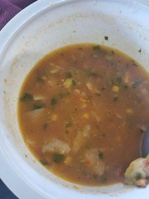 Southwest chicken tortilla soup