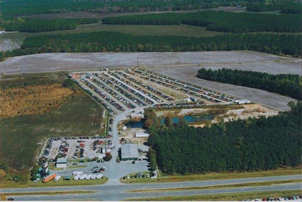 17 acres of low mileage salvaged domestic &  foreign vehicles.