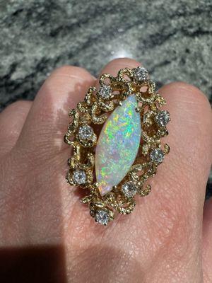 One of a kind opal ring