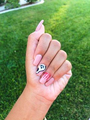 Nail Halloween ghost