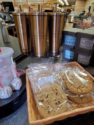 Coffee Counter inside of Bel Air grocery store