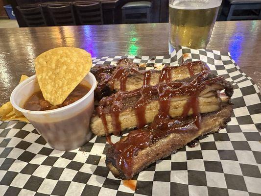 3 Pork Ribs.