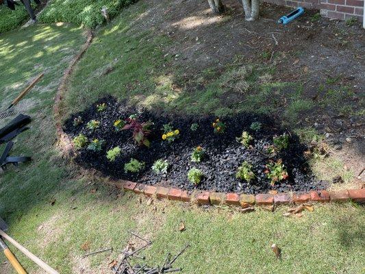 Flower bed job