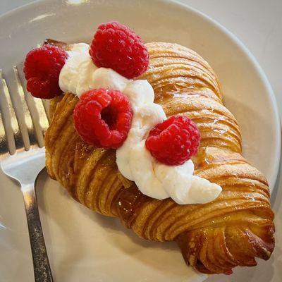 Raspberry mascarpone croissant