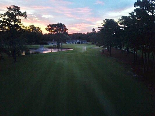 Duplin Country Club's beautiful course at sunset.