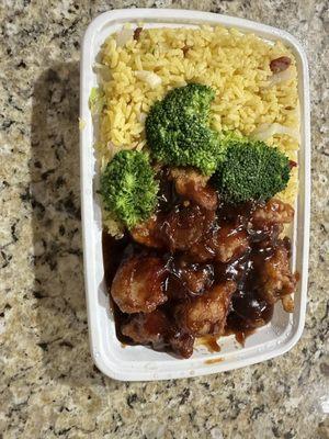 General Tso's Chicken Special Combination Plate