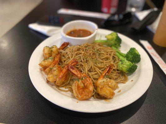 Garlic Noodles with Shrimps