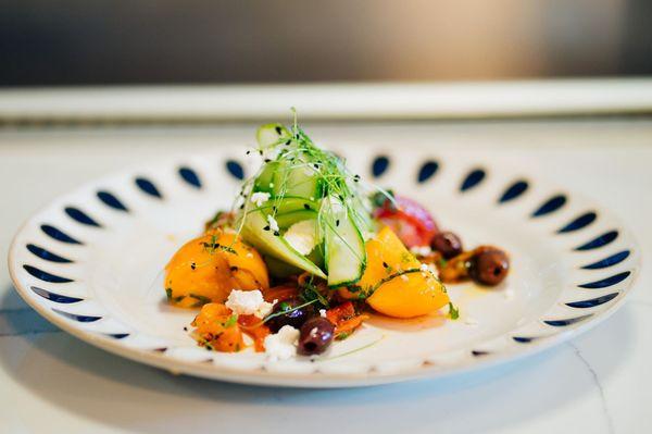 Farm to table veggies at dinner time