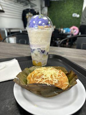 Halo-Halo with Ice Cream & Original Bibingka