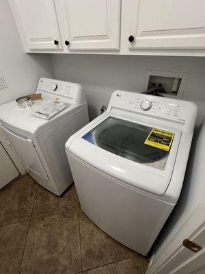 Washer dryer install