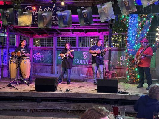 Polynesian band on open mic Wednesday