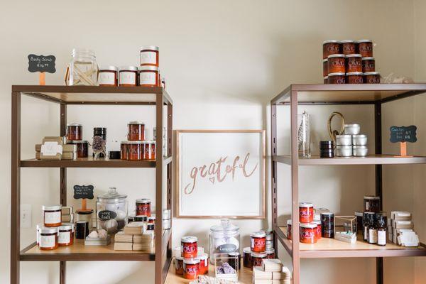 The OMG retail shop which features handmade lotion, body butter, soap, oils, candles and more is available online and in-person.