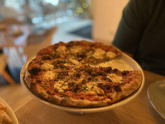 Meatball & Ricotta pizza