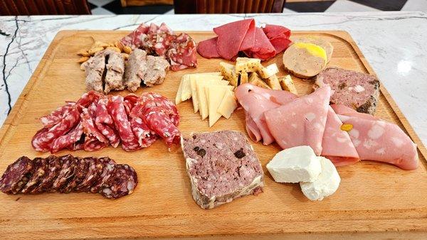 House made charcuterie and artisan cured meat platters available for parties, dine in, or smaller scale snacks. Just ask us!