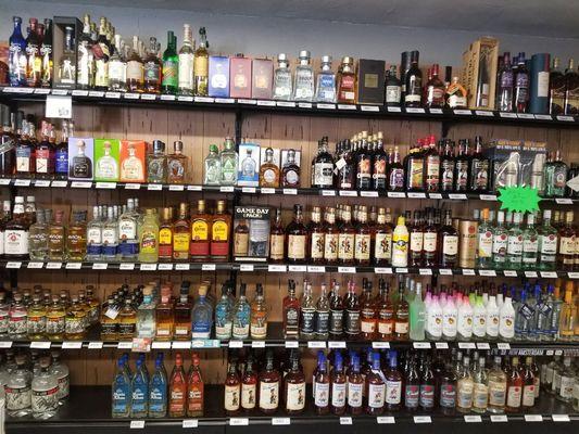 Huge selection of tequila and rum as well.