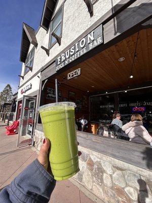 Green matcha smoothie