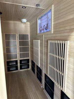 ISOMETRIC INFRARED SAUNA WITH VIRTUAL INSTRUCTORS OFFERING 9 Different Sessions