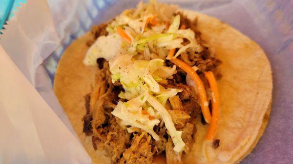 Carnitas bbq taco