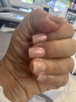 My chrome nail color love it.