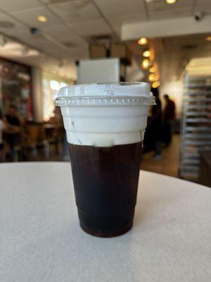 Seasonal cold brew with Bavarian cold foam