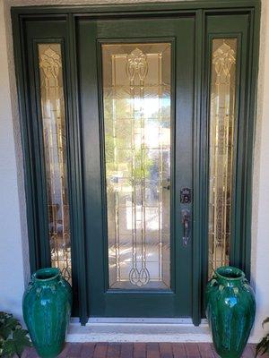 Entry door glass repair Ocala