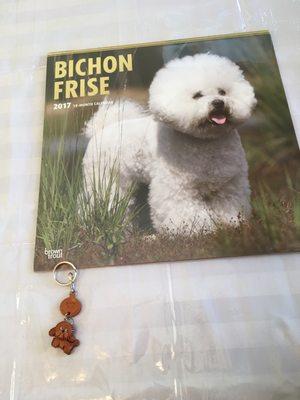 We love our Bichon calendar and key chain!  Where else can we find a Bichon Frise key chain?