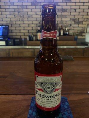 They got Budweiser, so I got that going for me!