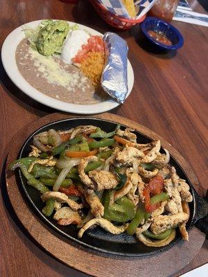 Chicken fajitas