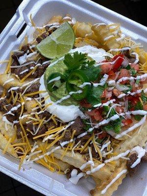 Loaded steak fries