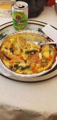 Home made chicken pot pie