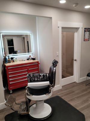 One of our new barber stations