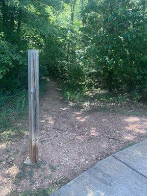 Path through the woods off main trail.