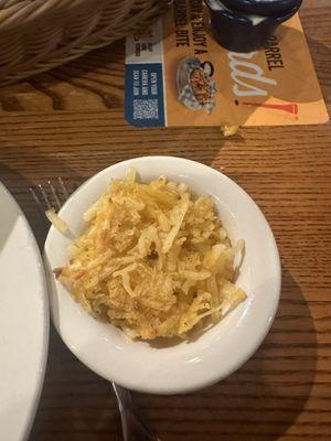 Fried in butter hash brown "casserole"