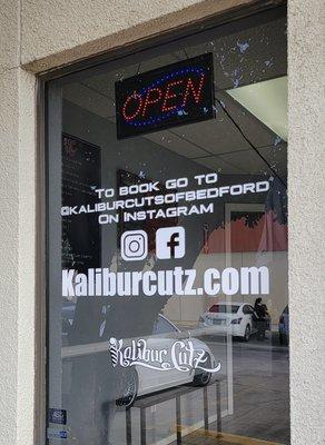 Storefront!Book now!Www.kaliburcutz.com