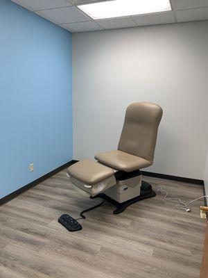 Podiatry office first day of delivery.