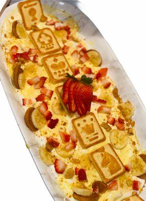 Banana Pudding with Strawberries